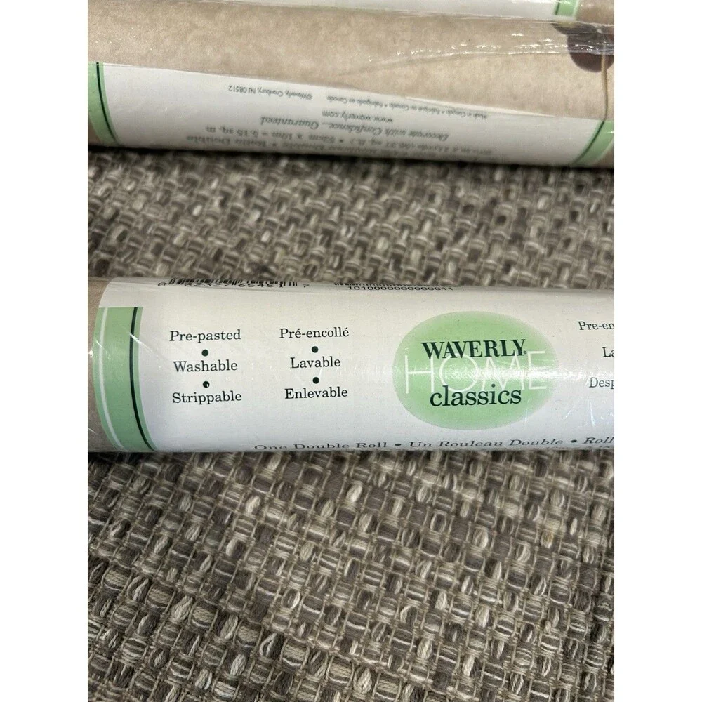 Waverly Home Classics Wallpaper 3 Double Rolls Beige Palm Trees 5507090